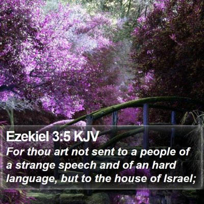Ezekiel 3:5 KJV Bible Verse Image