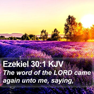Ezekiel 30:1 KJV Bible Verse Image