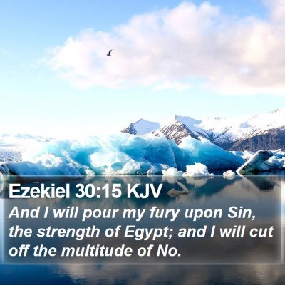 Ezekiel 30:15 KJV Bible Verse Image