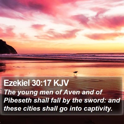 Ezekiel 30:17 KJV Bible Verse Image