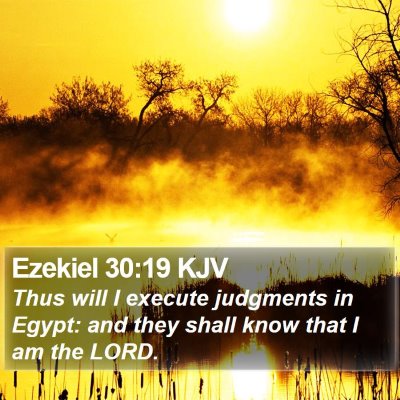 Ezekiel 30:19 KJV Bible Verse Image
