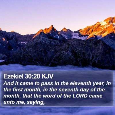 Ezekiel 30:20 KJV Bible Verse Image
