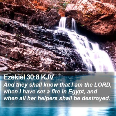Ezekiel 30:8 KJV Bible Verse Image