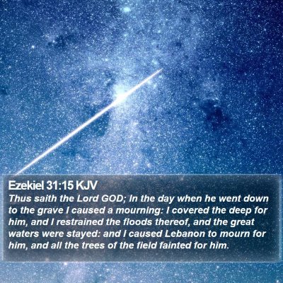 Ezekiel 31:15 KJV Bible Verse Image
