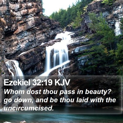 Ezekiel 32:19 KJV Bible Verse Image