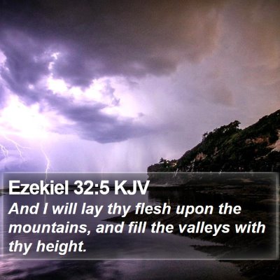 Ezekiel 32:5 KJV Bible Verse Image