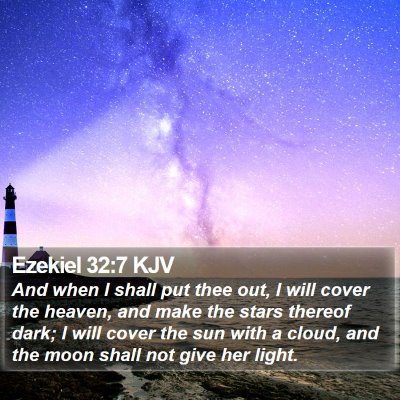 Ezekiel 32:7 KJV Bible Verse Image