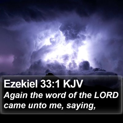 Ezekiel 33:1 KJV Bible Verse Image