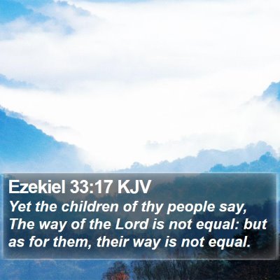 Ezekiel 33:17 KJV Bible Verse Image