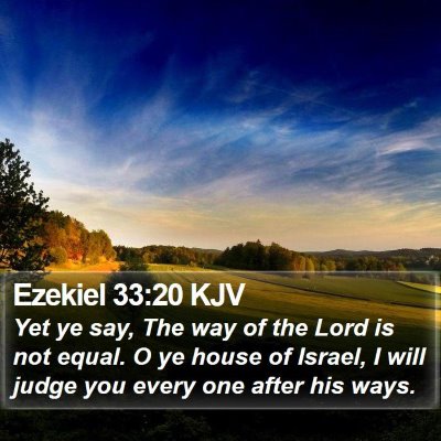 Ezekiel 33:20 KJV Bible Verse Image