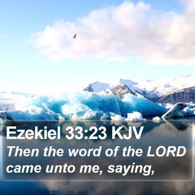 Ezekiel 33:23 KJV Bible Verse Image