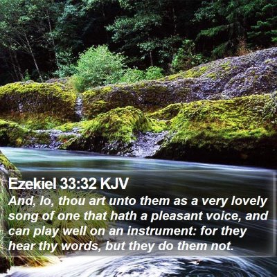 Ezekiel 33:32 KJV Bible Verse Image