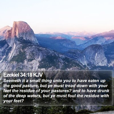 Ezekiel 34:18 KJV Bible Verse Image