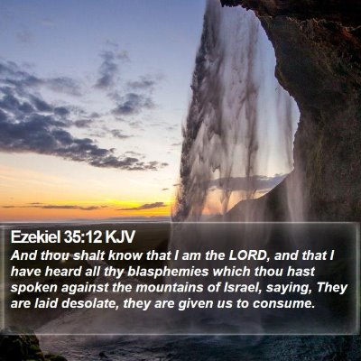Ezekiel 35:12 KJV Bible Verse Image