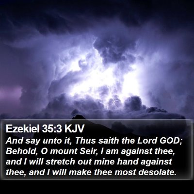 Ezekiel 35:3 KJV Bible Verse Image