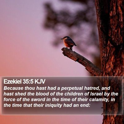Ezekiel 35:5 KJV Bible Verse Image