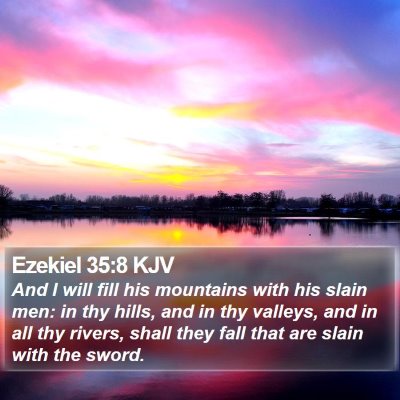 Ezekiel 35:8 KJV Bible Verse Image
