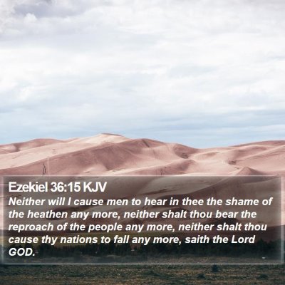 Ezekiel 36:15 KJV Bible Verse Image