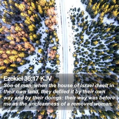 Ezekiel 36:17 KJV Bible Verse Image