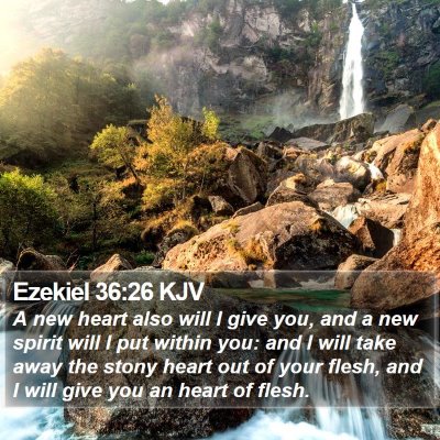 Ezekiel 36:26 KJV Bible Verse Image