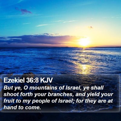 Ezekiel 36:8 KJV Bible Verse Image