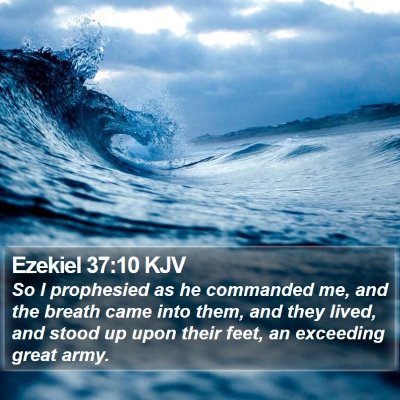 Ezekiel 37:10 KJV Bible Verse Image