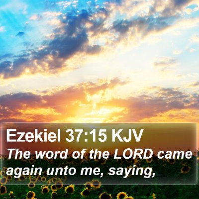 Ezekiel 37:15 KJV Bible Verse Image