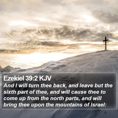 Ezekiel 39:2 KJV Bible Verse Image