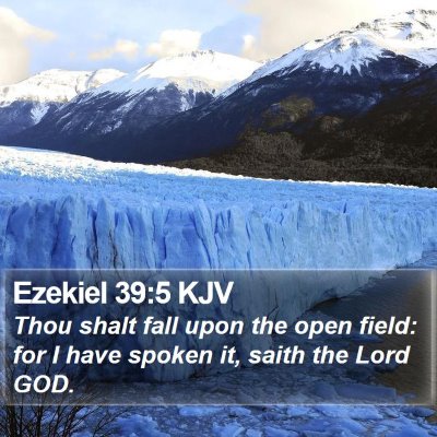 Ezekiel 39:5 KJV Bible Verse Image