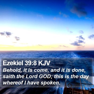 Ezekiel 39:8 KJV Bible Verse Image
