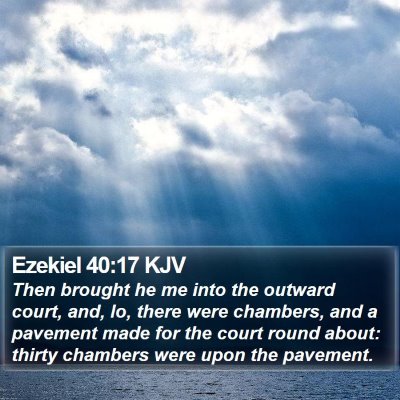 Ezekiel 40:17 KJV Bible Verse Image
