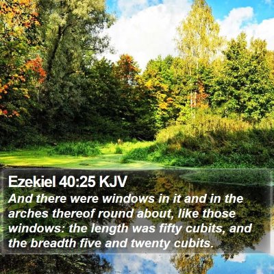 Ezekiel 40:25 KJV Bible Verse Image