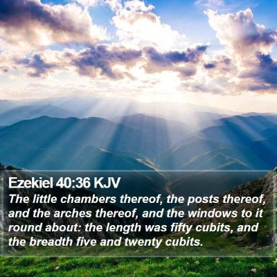 Ezekiel 40:36 KJV Bible Verse Image