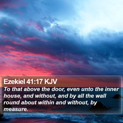 Ezekiel 41:17 KJV Bible Verse Image