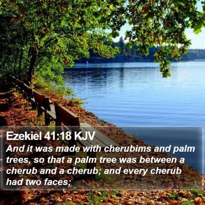 Ezekiel 41:18 KJV Bible Verse Image