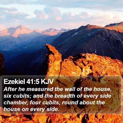 Ezekiel 41:5 KJV Bible Verse Image