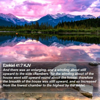 Ezekiel 41:7 KJV Bible Verse Image
