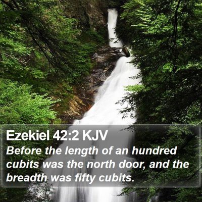 Ezekiel 42:2 KJV Bible Verse Image