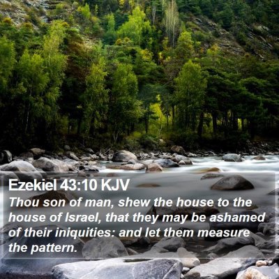Ezekiel 43:10 KJV Bible Verse Image