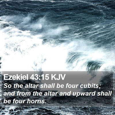 Ezekiel 43:15 KJV Bible Verse Image