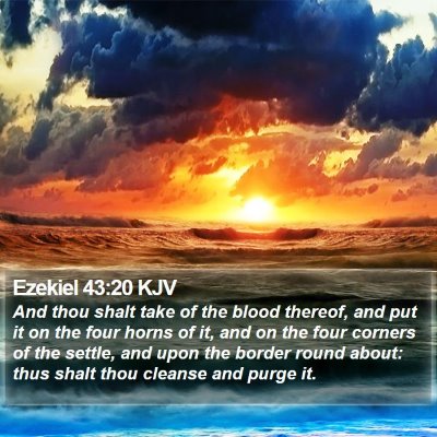 Ezekiel 43:20 KJV Bible Verse Image