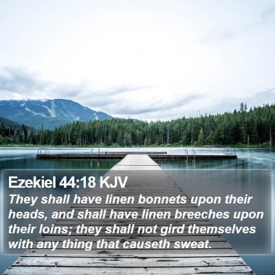 Ezekiel 44:18 KJV Bible Verse Image