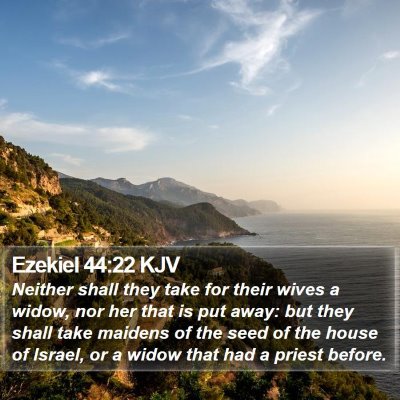 Ezekiel 44:22 KJV Bible Verse Image