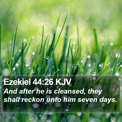 Ezekiel 44:26 KJV Bible Verse Image