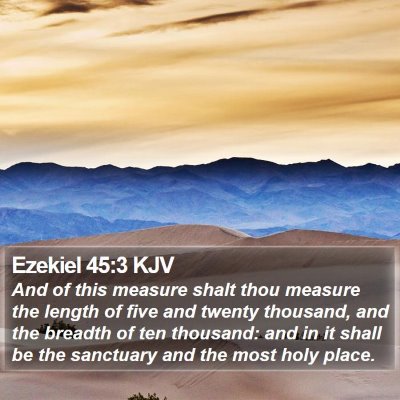 Ezekiel 45:3 KJV Bible Verse Image