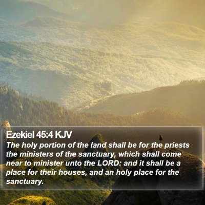 Ezekiel 45:4 KJV Bible Verse Image