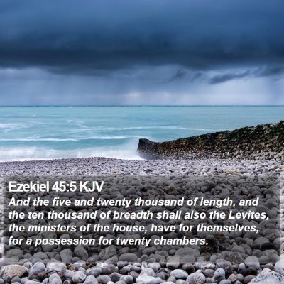 Ezekiel 45:5 KJV Bible Verse Image