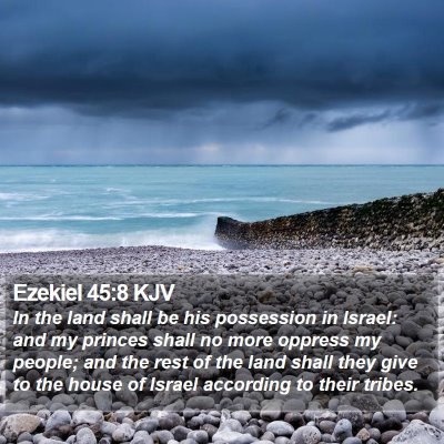 Ezekiel 45:8 KJV Bible Verse Image