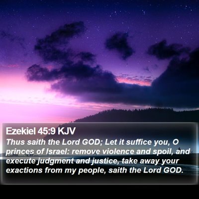 Ezekiel 45:9 KJV Bible Verse Image