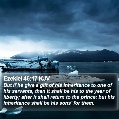 Ezekiel 46:17 KJV Bible Verse Image